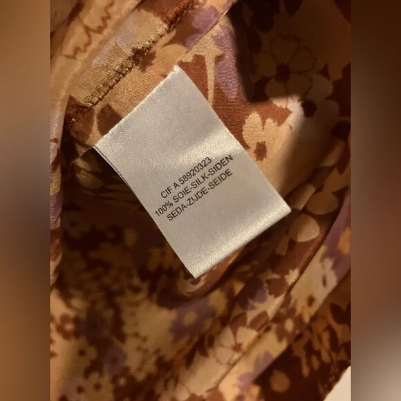 Cote Femme Silk Shirt Size 12 - Picture 7 of 7